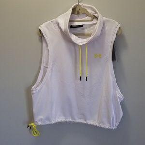 NWT Under Armour Fleece Sleeveless Funnel Neck
